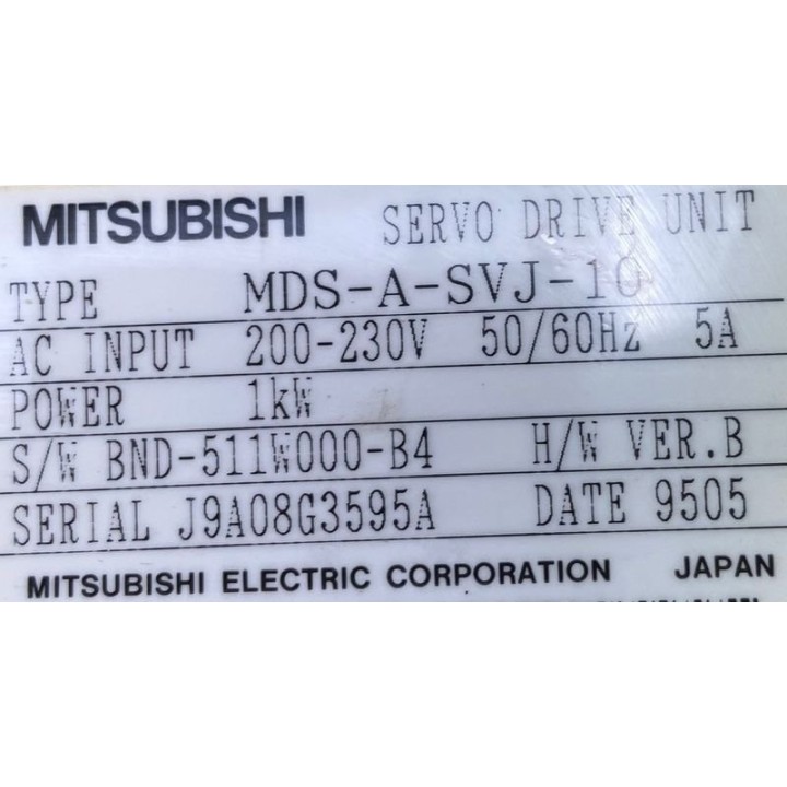 Variateur MITSUBISHI MDS-A-SVJ-10