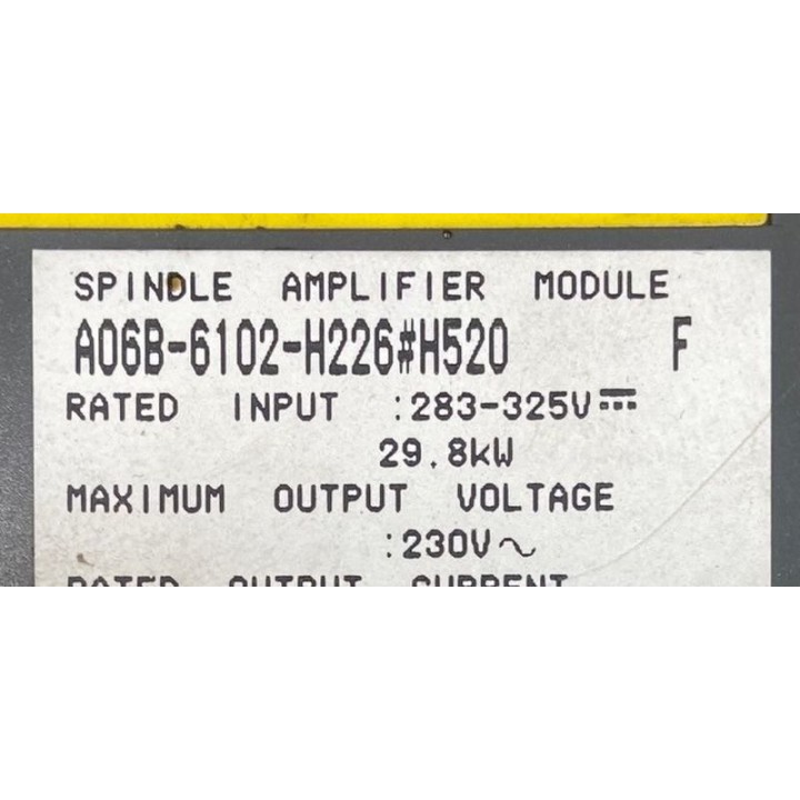 FANUC A06B-6102-H226 SPINDLE AMPLIFIER MODULE