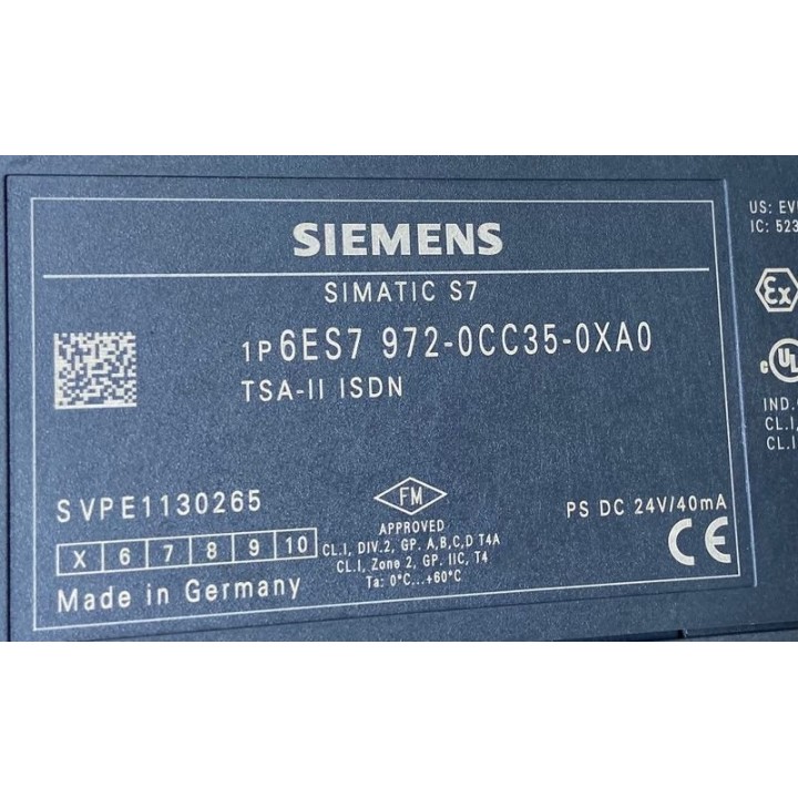SIMATIC S7 SIEMENS 6ES7972-0CC35-0XA0