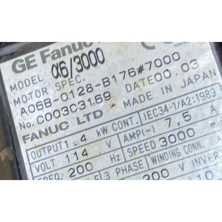 Moteur FANUC A06B-0128-B176