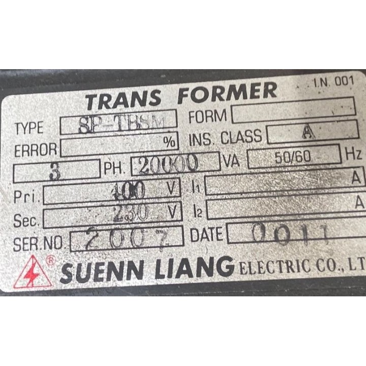 Transfo 20KVA 400/230