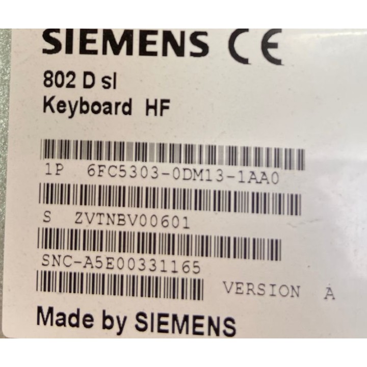 802 D sl KEYBOARD HF SIEMENS 6FC5303-0DM13-1AA0