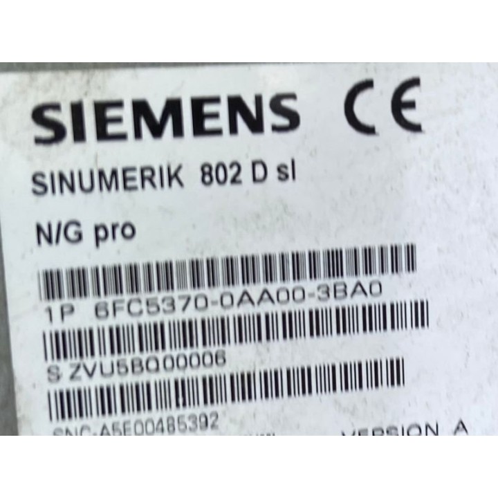SINUMERIK 802 D sl N/G pro SIEMENS 6FC5370-0AA00-3BA0