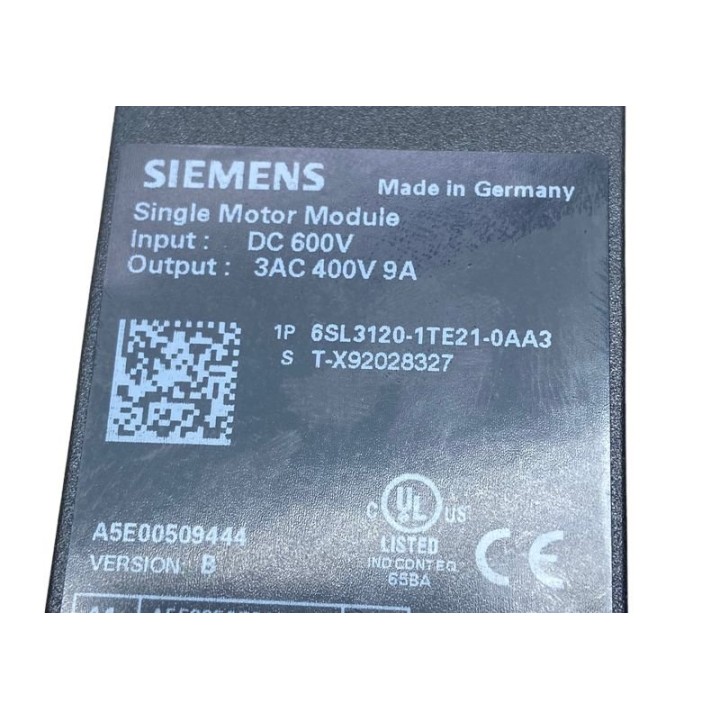 Single motor module SIEMENS 6SL3120-1TE21-0AA3