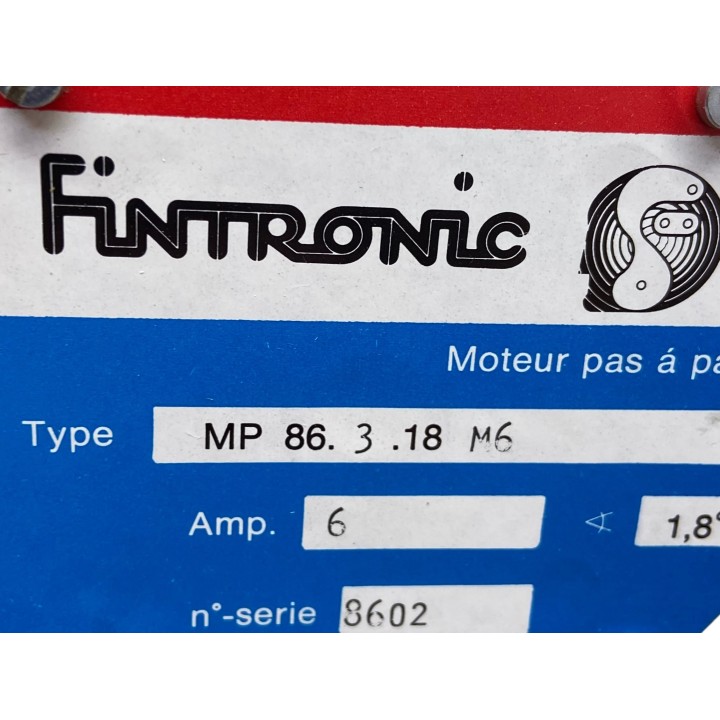 Moteur pas à pas FINTRONIC MP86.3.18 M6