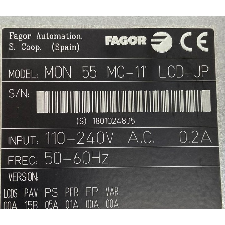 Pupitre FAGOR MON 55 MC-11'' LCD-JP