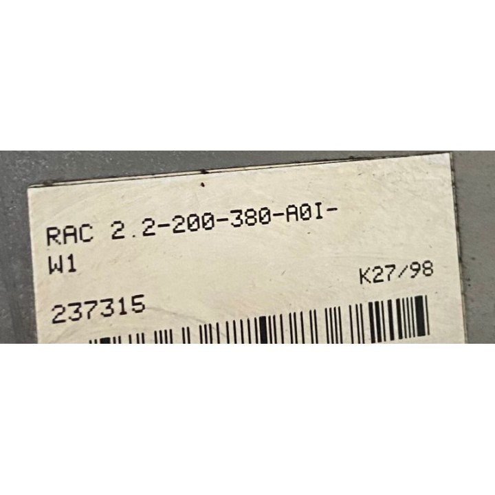 Variateur INDRAMAT RAC 2.2-200-380-A0I-W1