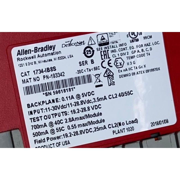 ALLEN BRADLEY 1734-IB8S
