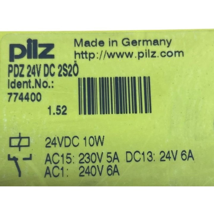 PILZ 774400 PDZ 24V DC 2S20