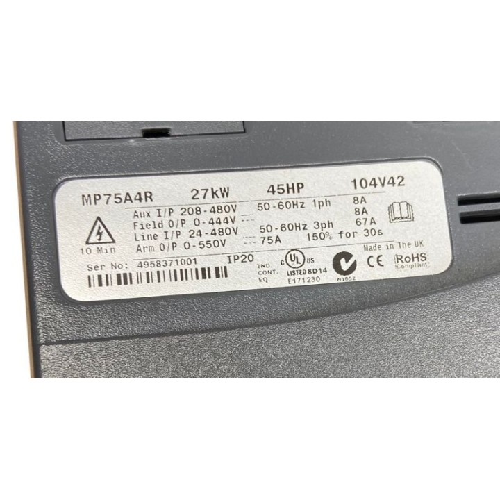 Variateur 27kW LEROY SOMER MP75A4R