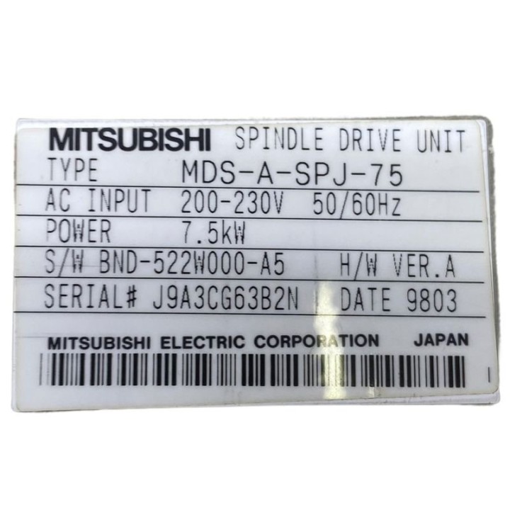 Variateur MITSUBISHI MDS-A-SPJ-75