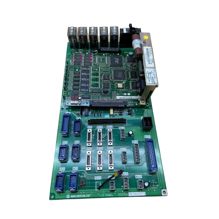 Carte MITSUBISHI E03026 avec carte CONTROL UNIT MITSUBISHI FCA50MM et carte RX181