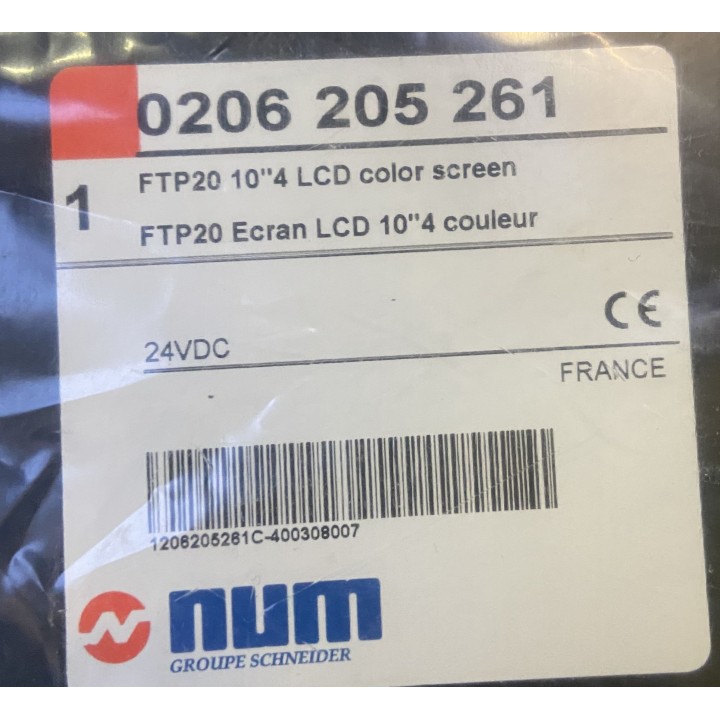 Pupitre écran NUM FTP20 10''4 LCD color NUM 0206205261