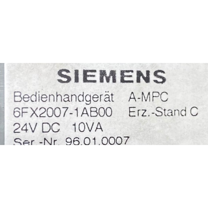 Manivelle SIEMENS 6FX2007-1AB00