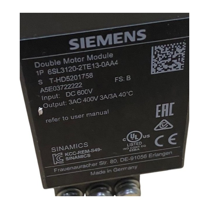 SIEMENS 6SL3120-2TE13-0AA4