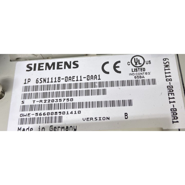 Carte SIEMENS 6SN1118-0AE11-0AA1 vers.B