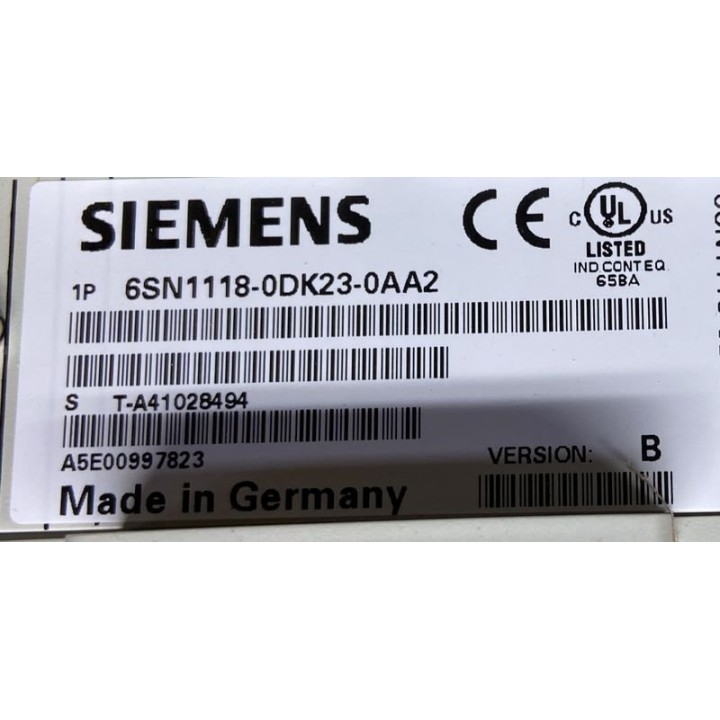 Carte SIEMENS 6SN1118-0DK23-0AA2 vers.B