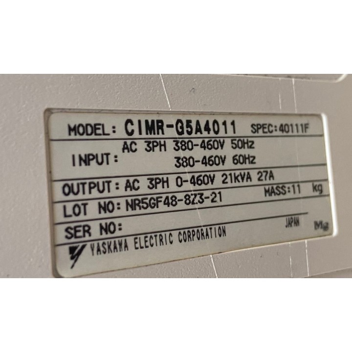 Variateur VARISPEED 616G5 YASKAWA CIMR-G5A4011 11kW