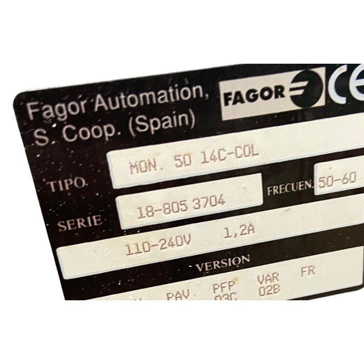 Pupitre écran 14'' FAGOR MON 50 14C-COL