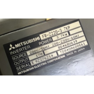 Variateur de broche MITSUBISHI FREQROL FR-Z220-3.7KP