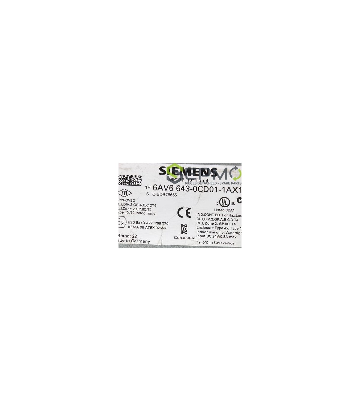 6AV6643-0CD01-1AX1 For MP277-10 6AV6 643-0CD01-1AX1 touchpad