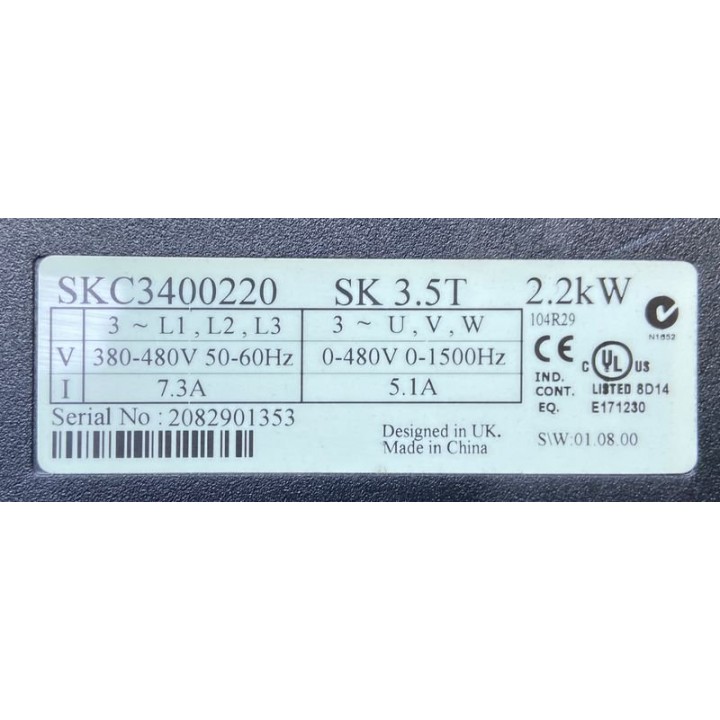 Variateur LEROY SOMER SKC3400220 SK3.5T 2.2kW