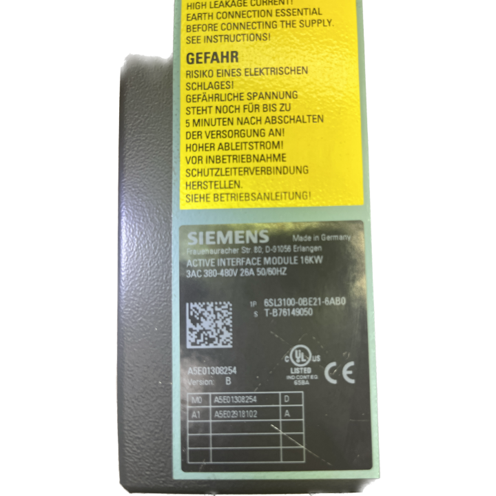 SIEMENS 6SL3100-0BE21-6AB0
