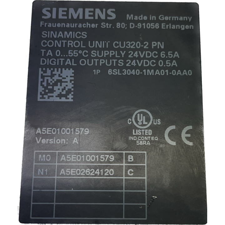 6SL3040-1MA01-0AA0 CONTROL UNIT CU320-2