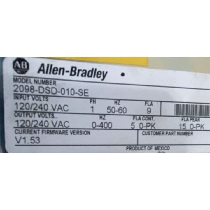 Variateur Allen Bradley 2098-DSD-010-SE