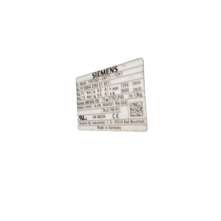 Moteur SIEMENS 1FK7063-2AF71-1CH1