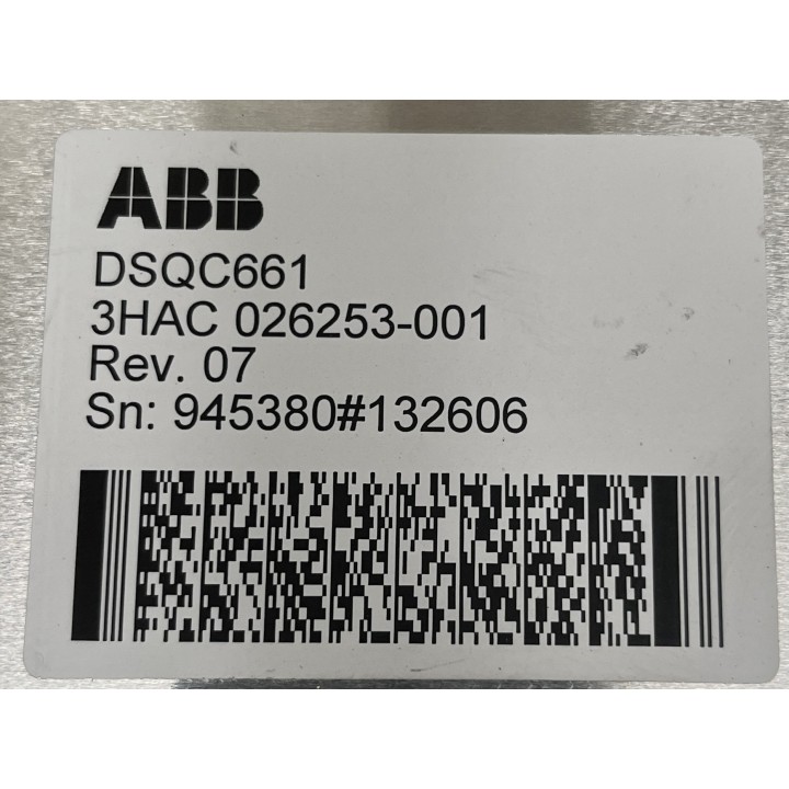 ABB IRC5 alimentation DSQC 661 3HAC 026253-001