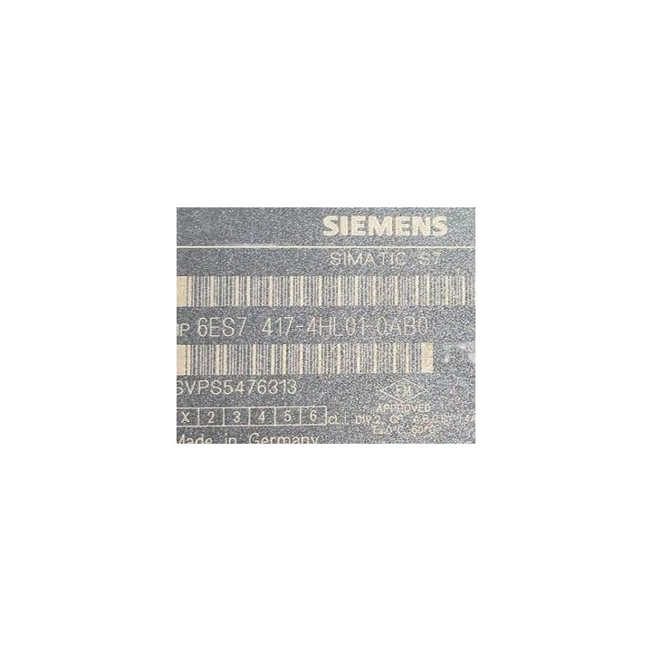 SIMATIC S7 SIEMENS 6ES7 417-4HL01-0AB0 SIEMENS 6ES7417-4HL01-0AB0