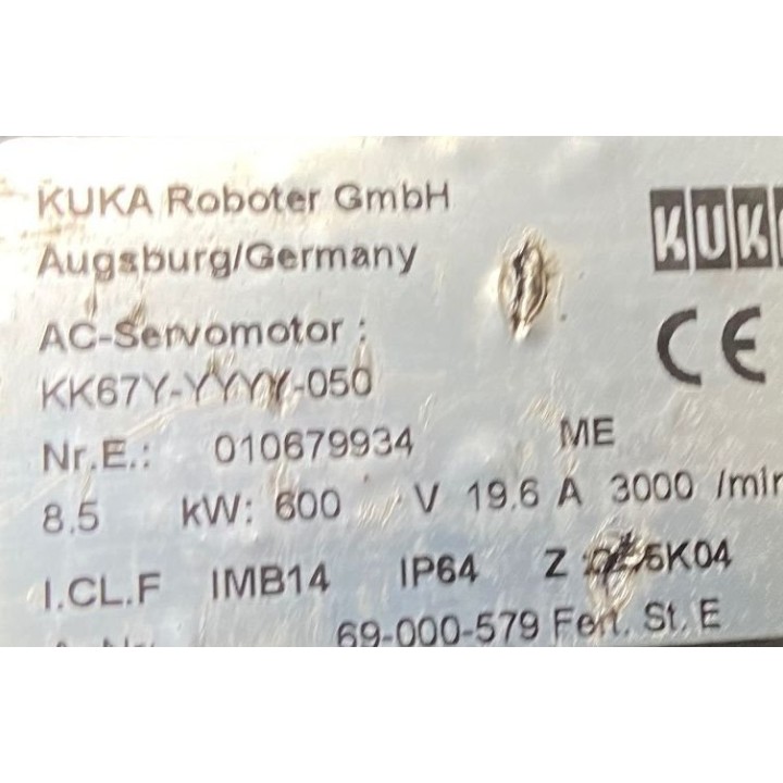 AC servomotor KUKA KK67Y-YYYY-050