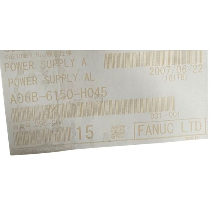 Alimentation FANUC A06B-6150-H045