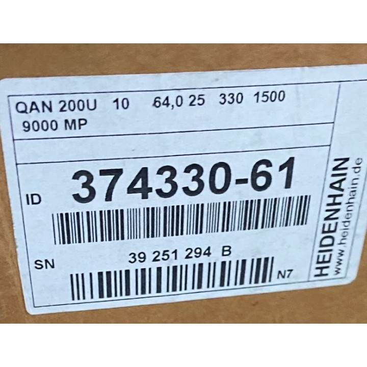 Moteur de broche HEIDENHAIN QAN 200U 10 64,0 25 330 1500 9000 MP ID 374330-61