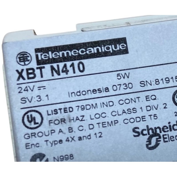 pupitre TELEMECANIQUE XBT N410