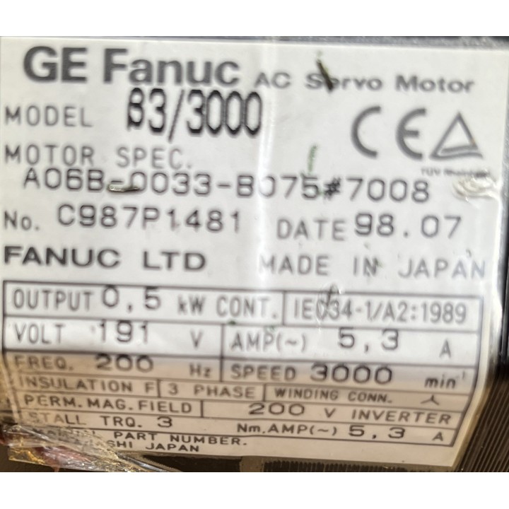 Fanuc A06B-0033-B075
