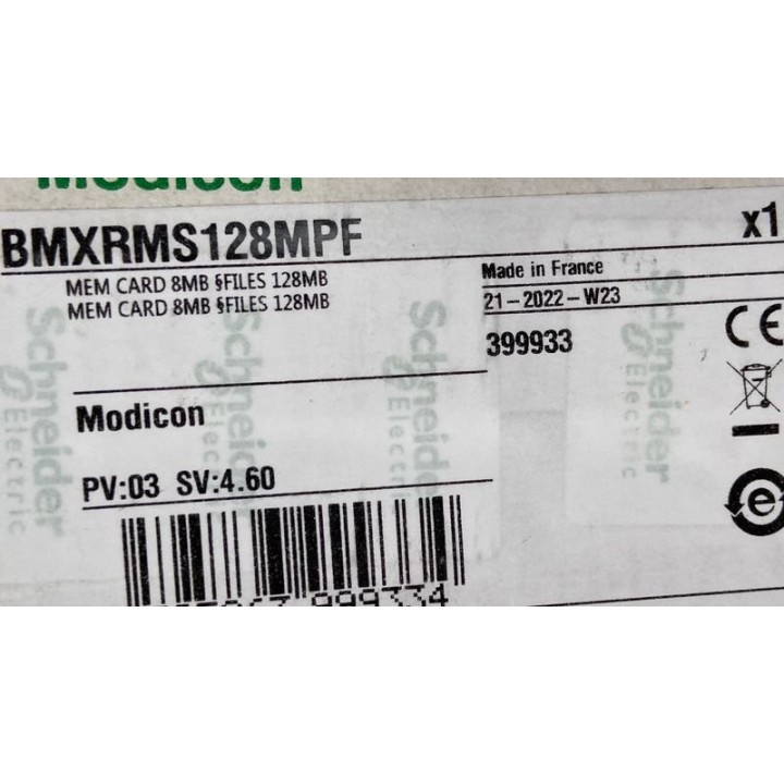 MEM CARD 8MB SCHNEIDER BMXRMS128MPF