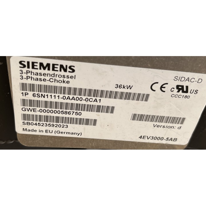 SIEMENS 6SN11-0AA00-0CA1 Filtre