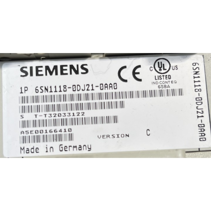 Carte SIEMENS 6SN118-0DJ21-0AA0