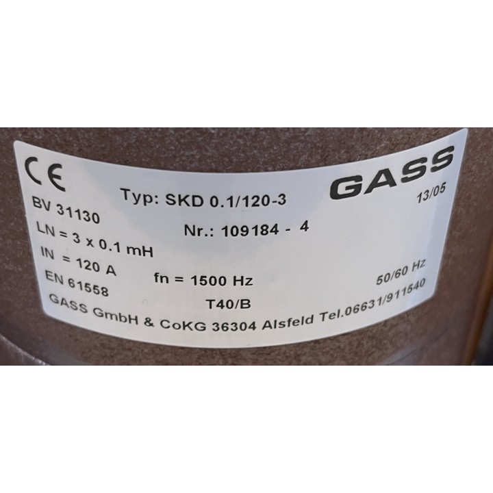 Transformateur 120A GASS SKD 0.1/120-3 BV 31130