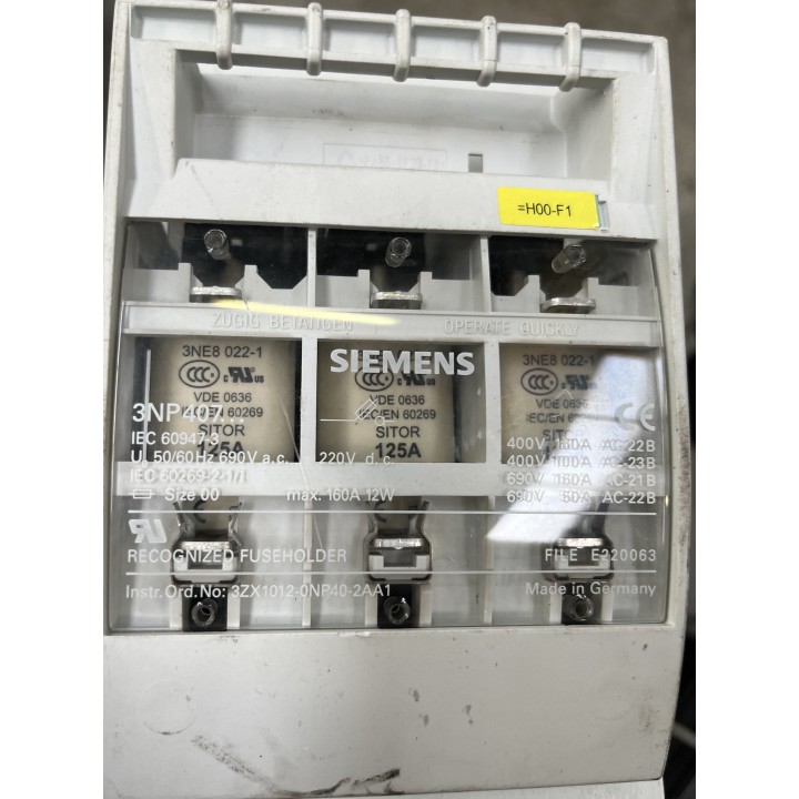 Porte fusible SIEMENS 3NP407 400V