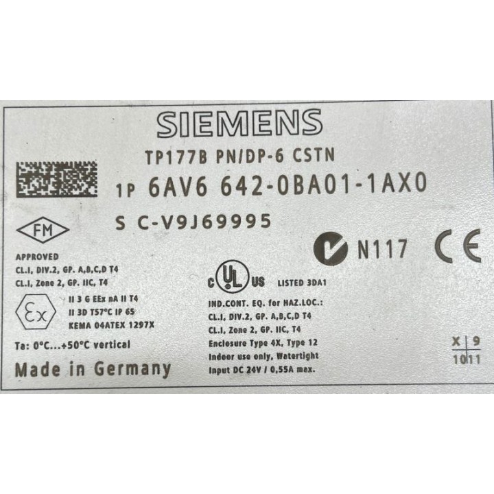 Pupitre SIEMENS 6AV6642-0BA01-1AX0 SIEMENS 6AV6 642-0BA01-1AX0