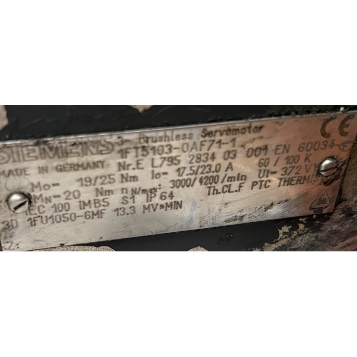 Moteur SIEMENS 1FT5103-0AF71-1