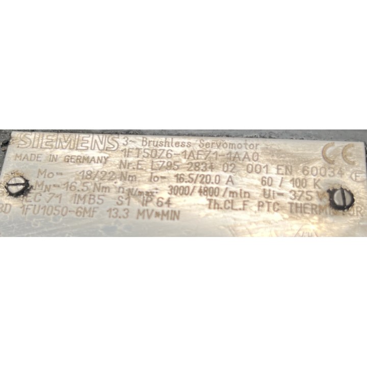 Moteur SIEMENS 1FT5076-1AF71-1AA0