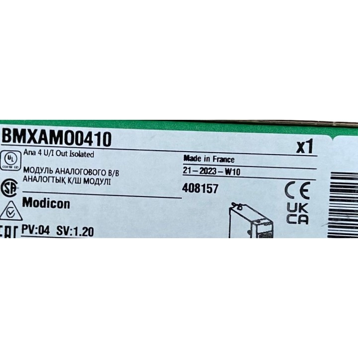 Ana 4 U/I Out Isolated SCHNEIDER BMXAMO0410