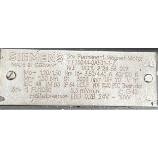 Moteur SIEMENS 1 FT5044-0AF01-1-Z