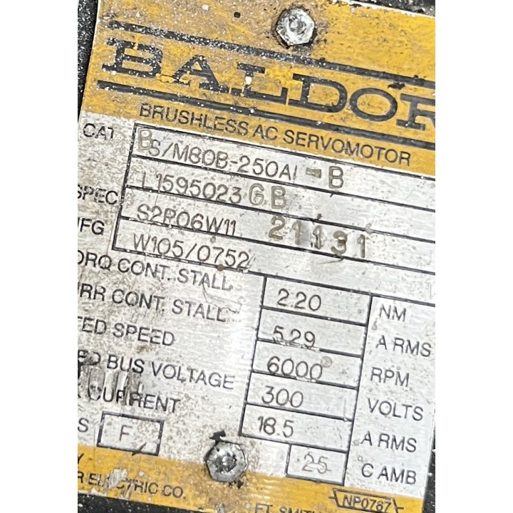 Moteur BALDOR BSM80B-250AI-B