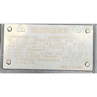 Moteur SIEMENS 1 HU3054-0AC01-Z