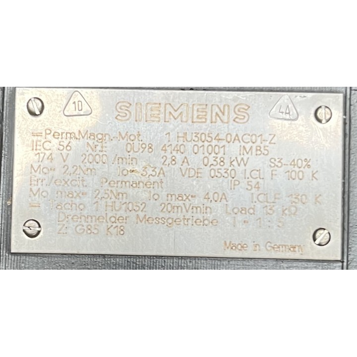 Moteur SIEMENS 1 HU3054-0AC01-Z